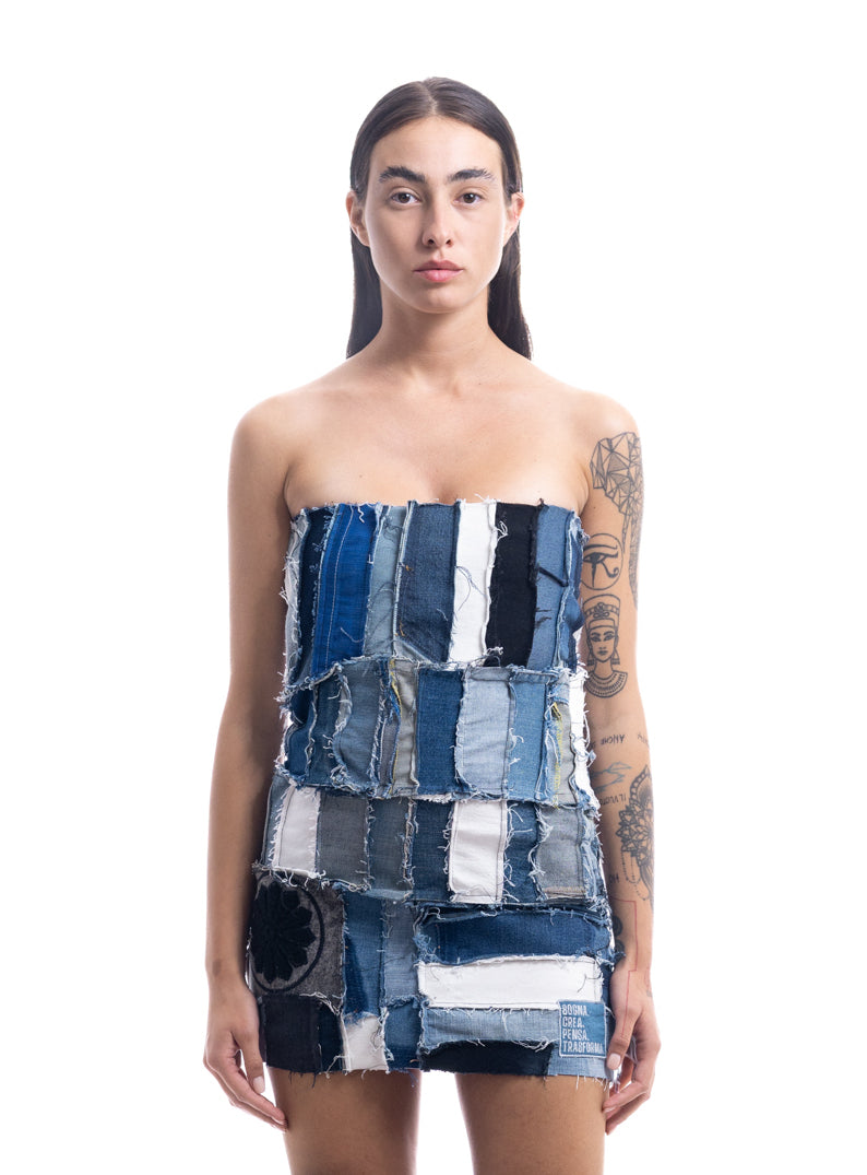 BB06 BO BARDI - ABITO TUBINO DENIM