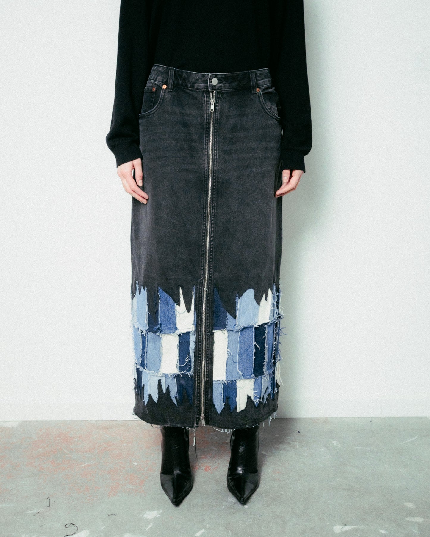 05BB+ TORRE DO TOMBO - GONNA LUNGA DENIM