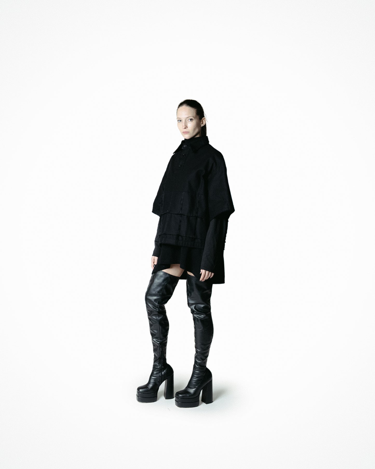 TRAVE RETICOLARE - POLO A STRISCE BLACK