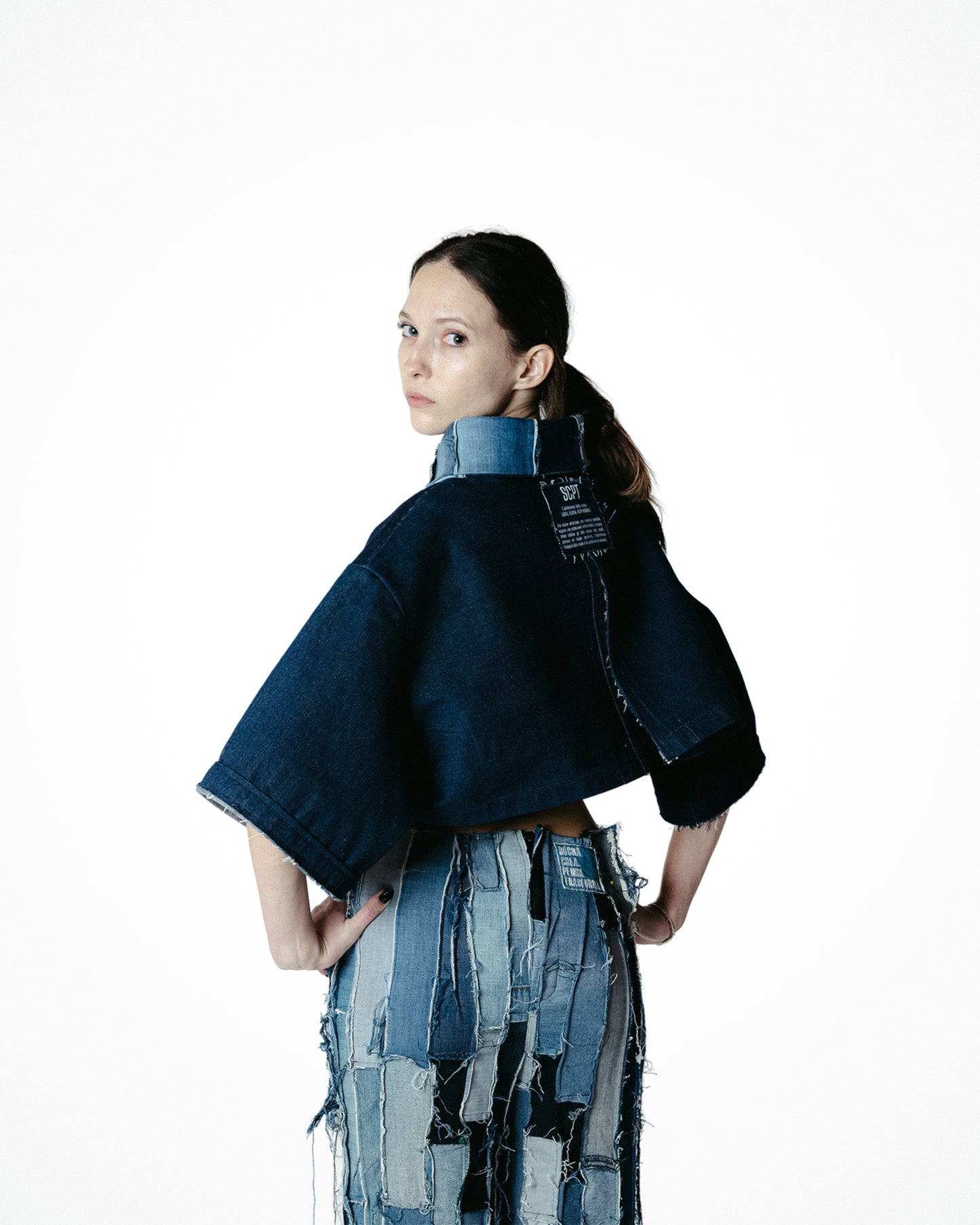 RESINA - CROP TOP DENIM