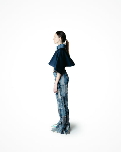 RESINA - CROP TOP DENIM