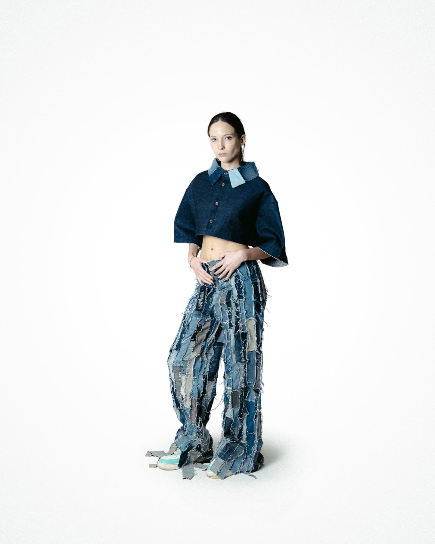 RESINA - CROP TOP DENIM