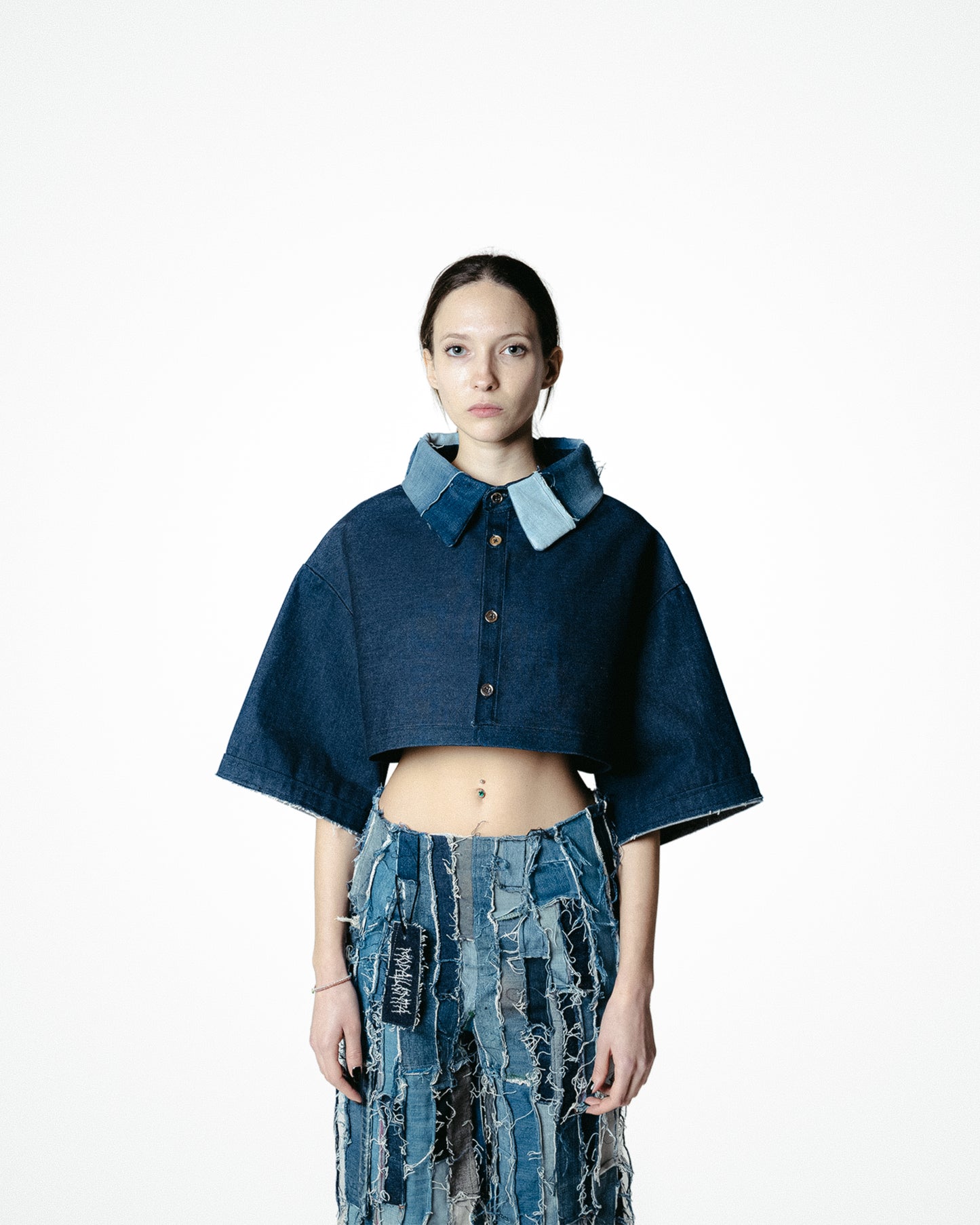 RESINA - CROP TOP DENIM