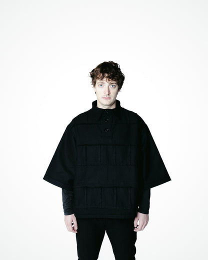 TRAVE RETICOLARE - POLO A STRISCE BLACK