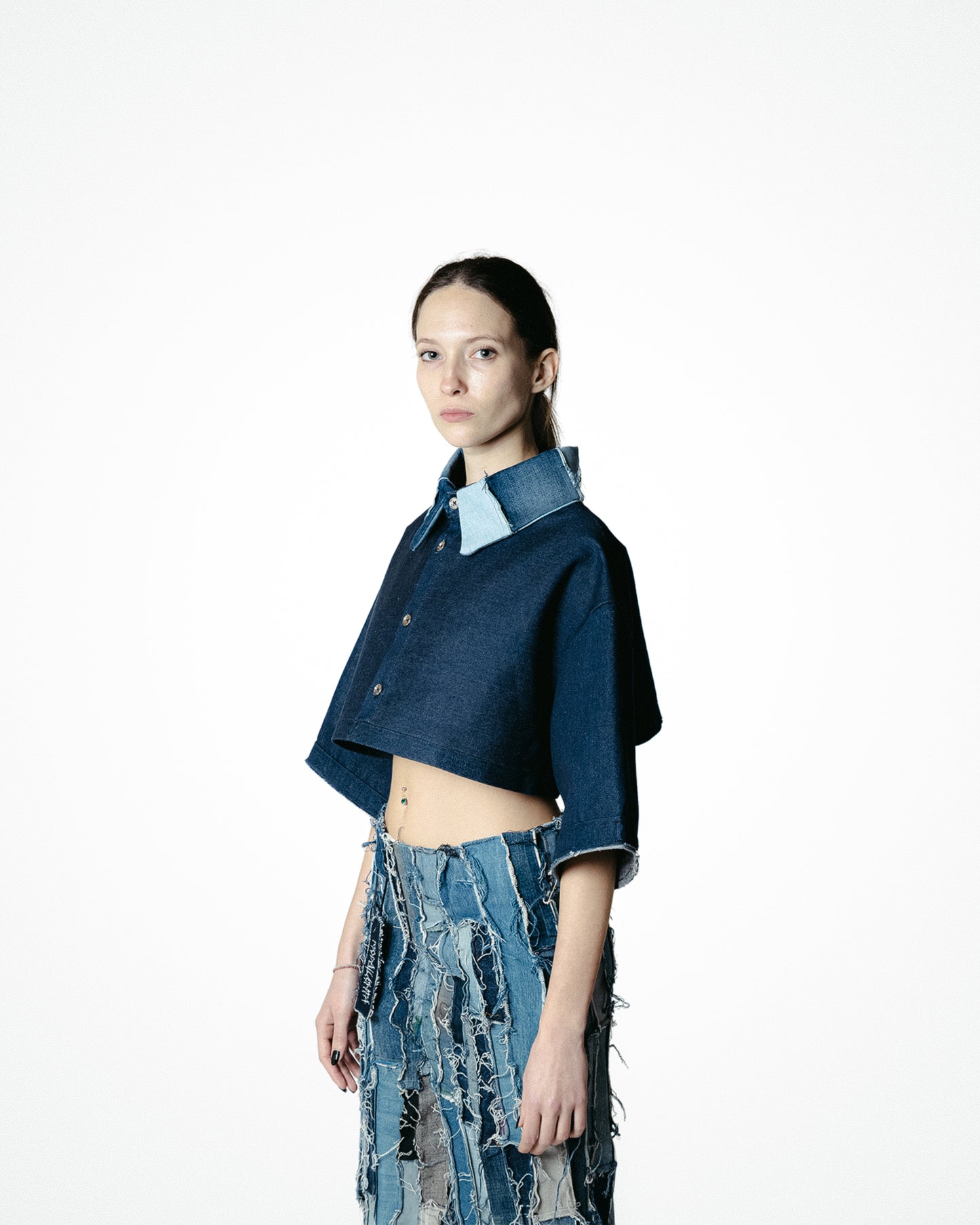 RESINA - CROP TOP DENIM