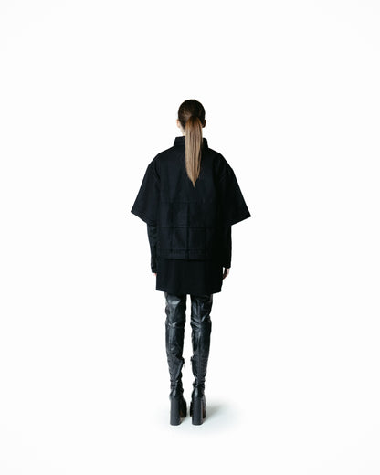 TRAVE RETICOLARE - POLO A STRISCE BLACK