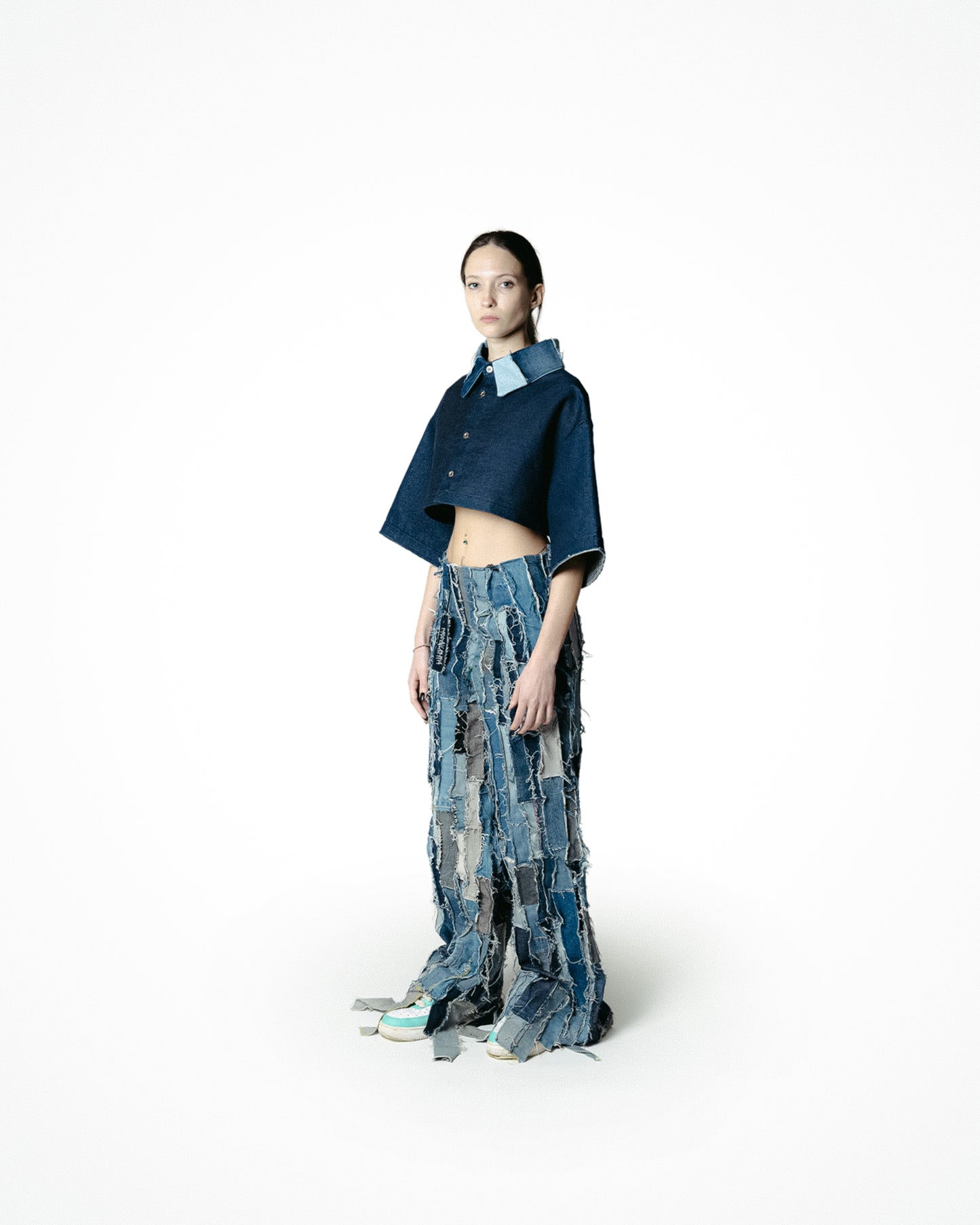RESINA - CROP TOP DENIM