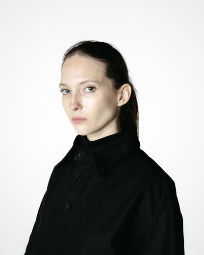 TRAVE RETICOLARE - POLO A STRISCE BLACK