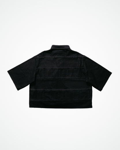 TRAVE RETICOLARE - POLO A STRISCE BLACK