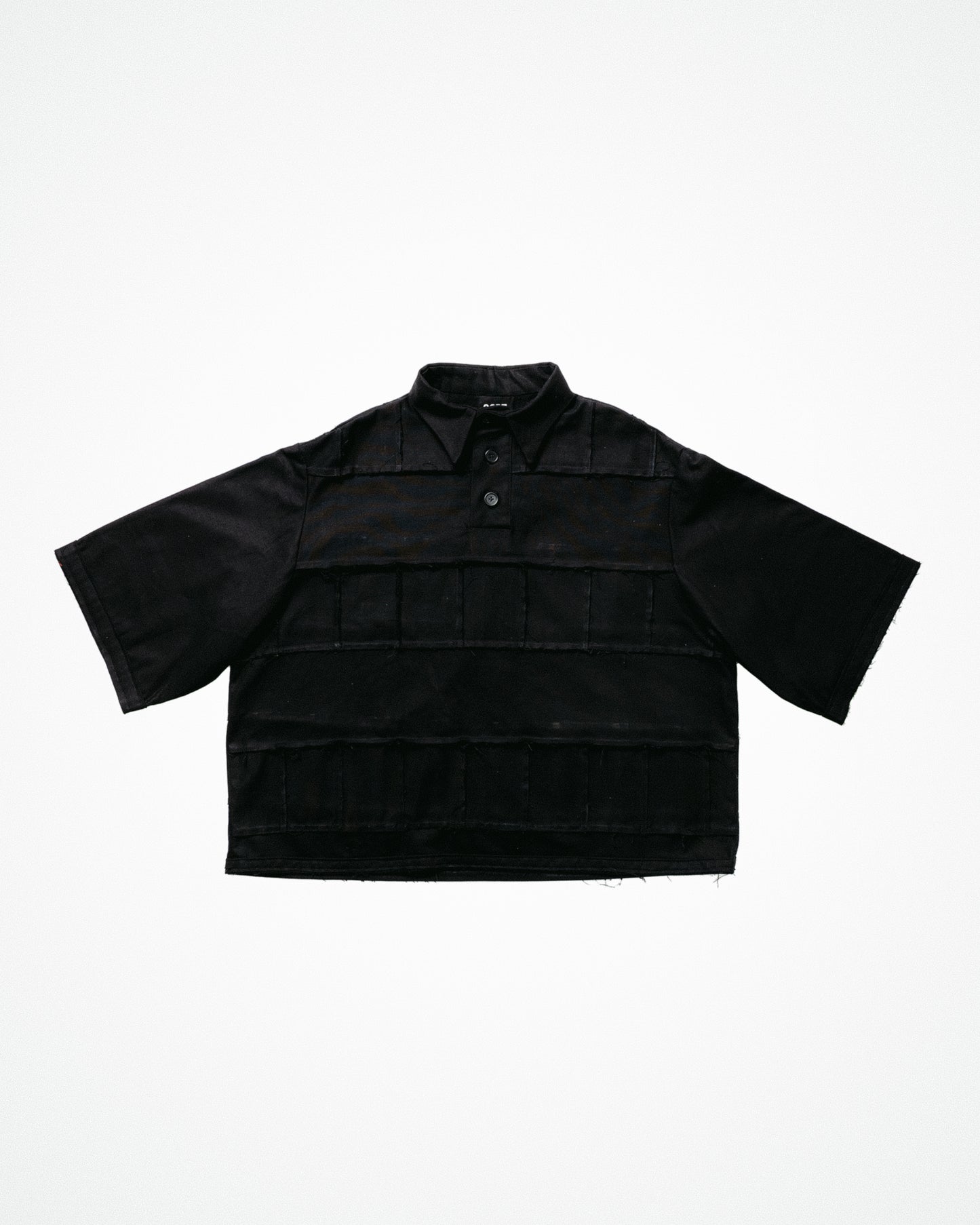 TRAVE RETICOLARE - POLO A STRISCE BLACK