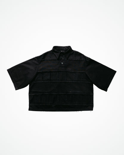 TRAVE RETICOLARE - POLO A STRISCE BLACK