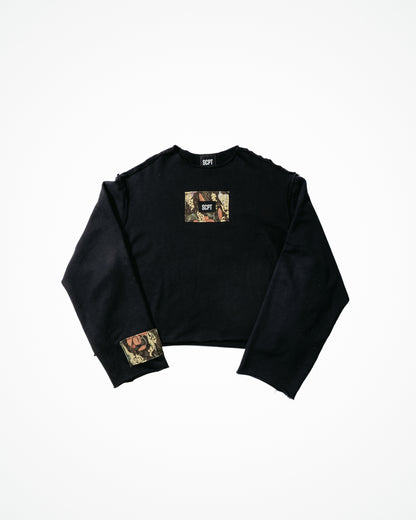 GHISA - FELPA OVERSIZE TAGLIO VIVO