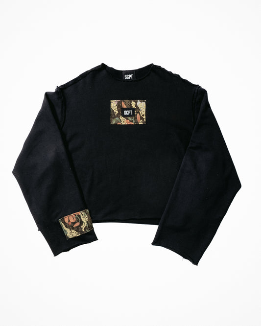 GHISA - FELPA OVERSIZE TAGLIO VIVO